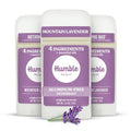 Humble Aluminum-Free Deodorant Mountain Lavender 2.5 oz Stick - Pack of 3, Lavender/2.5 Oz/Pack of 3/Aluminum Free Original