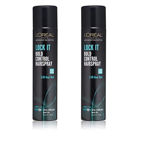 L¡¯Oreal Paris Lock It Bold Control Hairspray 8.25 Ounce (244ml) (2 Pack)