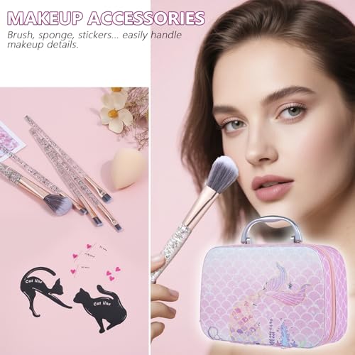 Makeup Kit for Girls & Women - 18 Colors Teen Beginner Set with Eyeshadow, Foundation, Concealer & Brushes