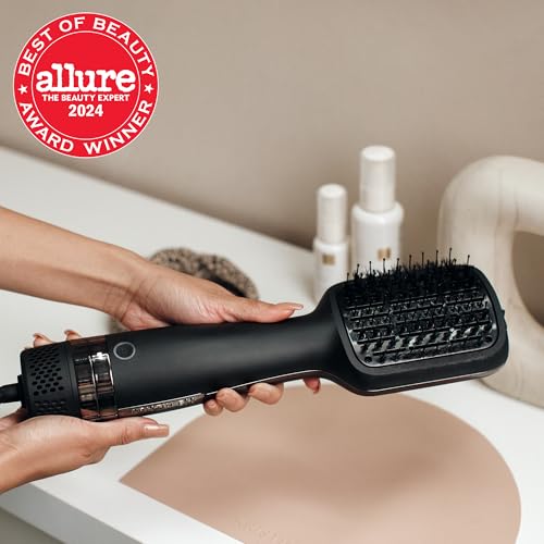 Ceramic Ionic Hair Volumizing Blow Dryer Brush - Flat Brush for Fast Blowouts
