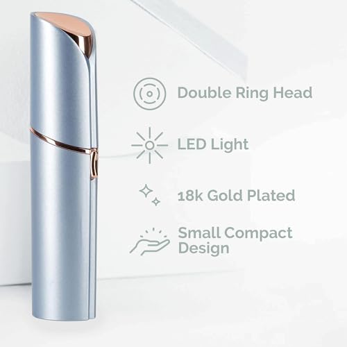 Facial Hair Removal for Women, Electric Painless Facial Hair Remover for Face, Lip, Chin with USB Rechargeable