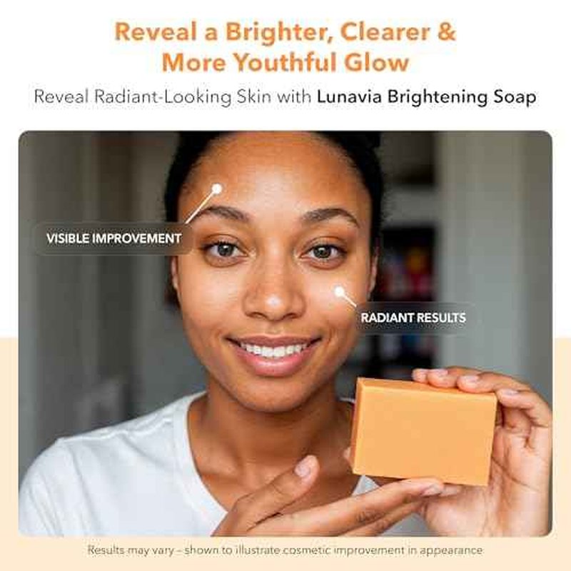 Kojic Acid Complexion Brightening Soap Bar with Vitamin C, Turmeric, Retinol, Collagen & Hyaluronic Acid ? Brightening Face & Body Soap ? Supports Brighter Skin, Even Skin Tone ? 3 Pack