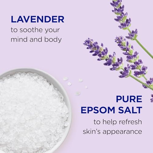 Lavender Epsom Salt Soaking Solution & Foaming Bath Duo - 41 Fl Oz Pack of 2