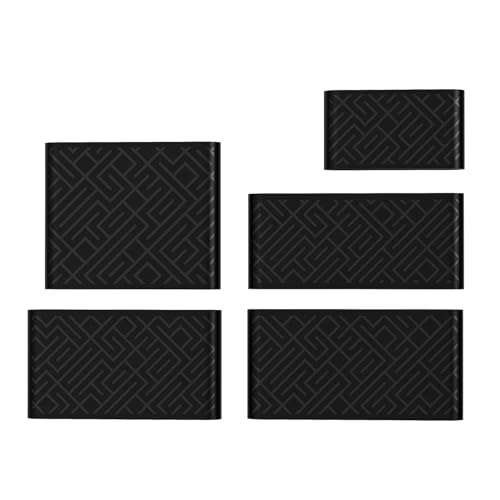 Supreme Trimmer SGR60 Professional Barber Grippers | 5 Piece Non-Slip Clipper Grips, Barber Sleeve for Clipper, Trimmer & Shaver | Black