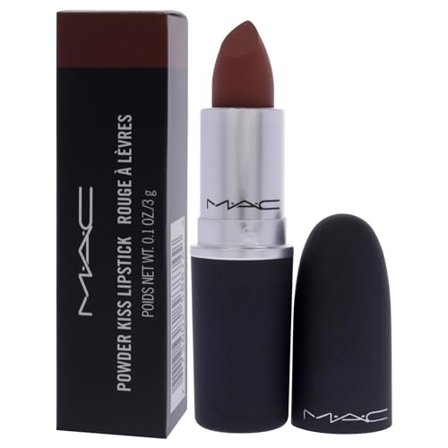 MAC Powder Kiss Lipstick Marrakesh - Brown Lipstick 0.1 oz with Variation