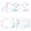Henna Tattoo Kit,12 Sheets Stickers for Henna Tattoo Hand Forearm Glitter Airbrush DIY Tattooing Template, Large Indian Mehndi Temporary Tattoo Stickers