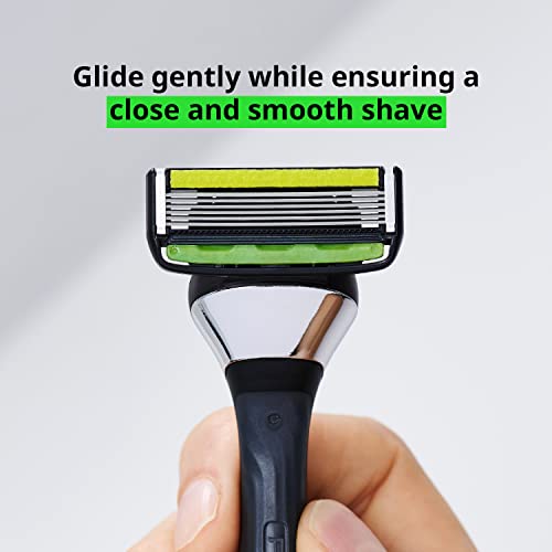 Men's Razor Grooming Kit with 2 Ergonomic Handles & 8 Blades – Complete Shaving Set