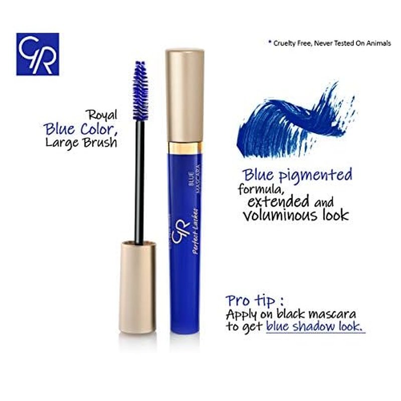 Golden Rose Perfect Lashes Mascara, Blue, .37 fl. oz.