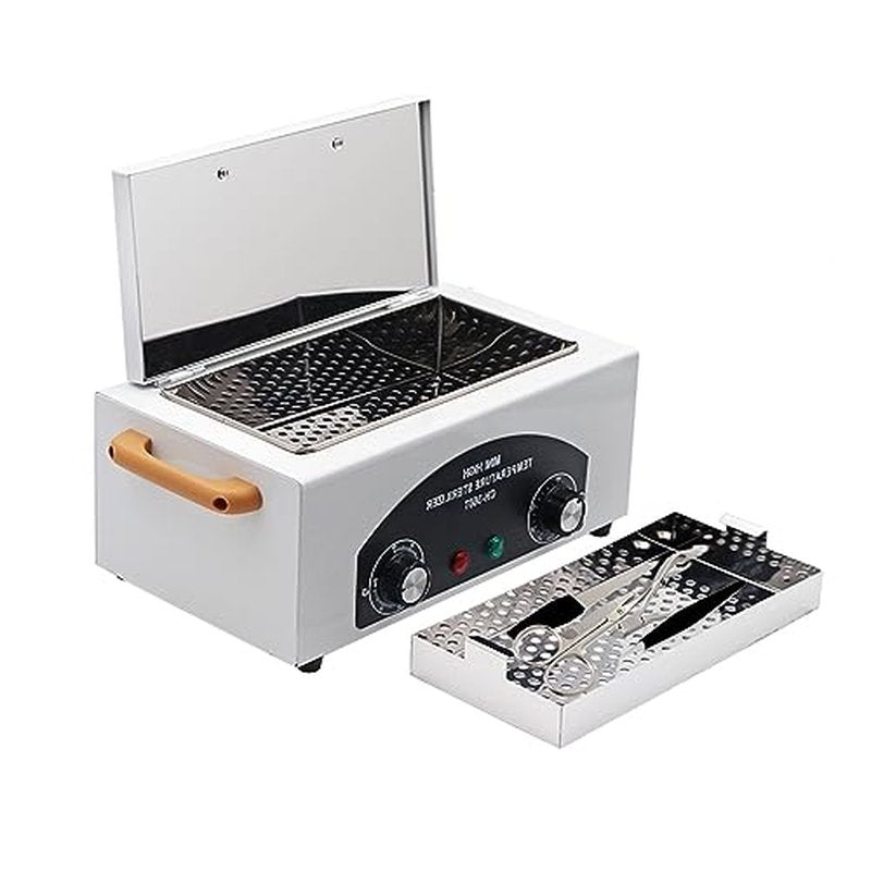 1.5L Autoclave Sterilizers,High Temperature Nail Tool Sterilizer Metal Tool Cleaning Box,Sanitizing Box for Nail Tools with Timer Dry Heat Sterilizer Cabinet Equipment