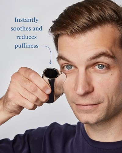 Men's Cooling Eye Kit with Gua Sha Tool & Cooling Eye Sticks - Depuff & Brighten
