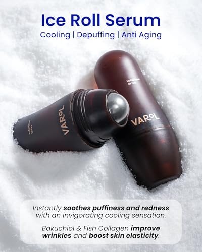 Ice Roll Serum for Face & Under Eyes - Double Elasticity Variant with Collagen & Bakuchiol