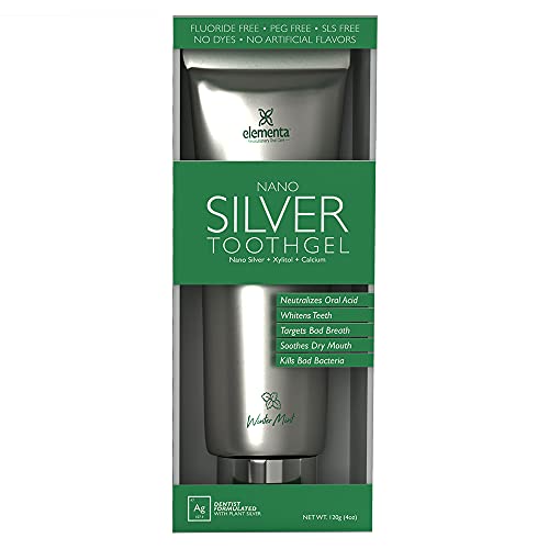 Natural Tooth Gel with Nano Silver & Whitening for Sensitive Teeth - 2 Pack