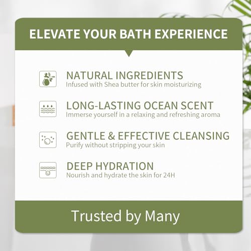 BODY & EARTH Ocean Spa Gift Set for Women - 11-Piece Luxury Bath & Body Collection