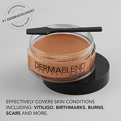 Dermablend Cover Cr?me Full Coverage Foundation Makeup, Hydrating Cream Concealer for Dark Circles and Blemishes, Maximum Coverage with Mineral Sunscreen SPF 30, 1 OZ