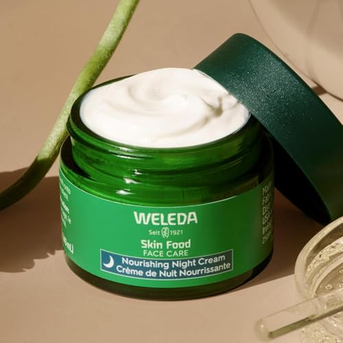 Weleda Skin Food Nourishing Night Cream 1.3oz Pack of 2 – Plant-Based Moisturizer with Sacha Inchi, Cica & Squalane