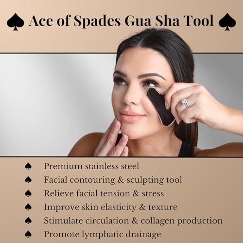 Stainless Steel Gua Sha Facial Tool for Contouring & Lymphatic Drainage