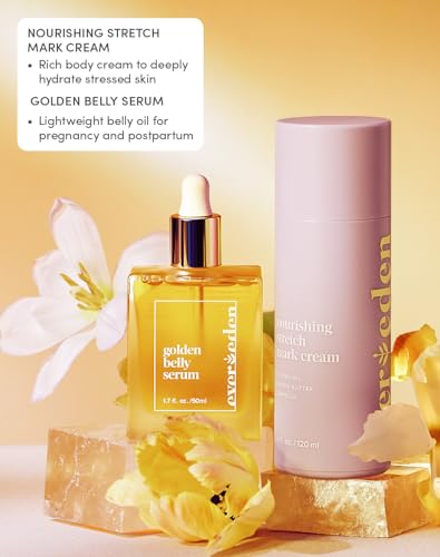 Evereden Mama Must Have Duo: Belly Stretch Mark Oil & Cream, Dermatologist-Tested