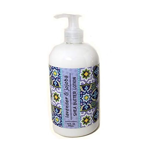 Greenwich Bay Trading Company Garden Collection Bundle: Lavender & Jojoba - 16 Ounce Shea Butter Lotion & 16 Ounce Hand Soap