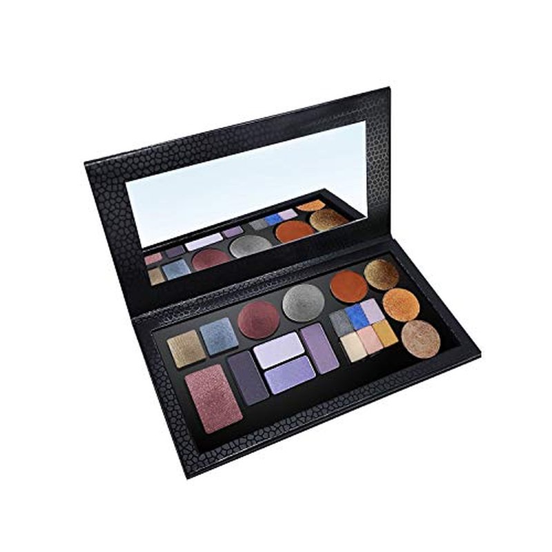 Allwon Magnetic Palette Empty Eyeshadow Makeup Palette with Shatterproof Mirror for Eyeshadow Lipstick Blush Powder (Black)