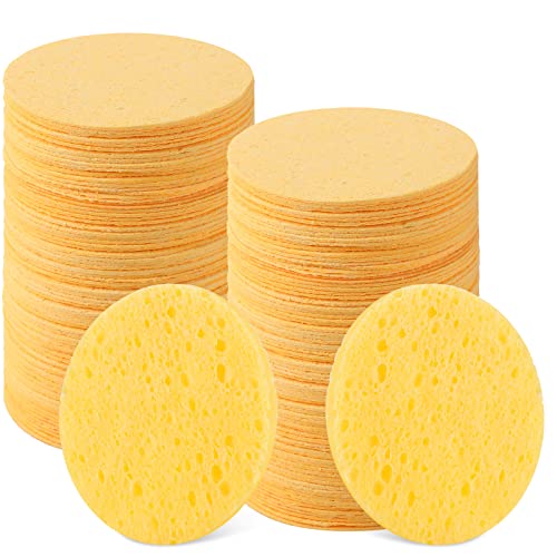 Disposable Compressed Facial Sponges 2.5 Inch for Skin Cleansing - 150 Pcs
