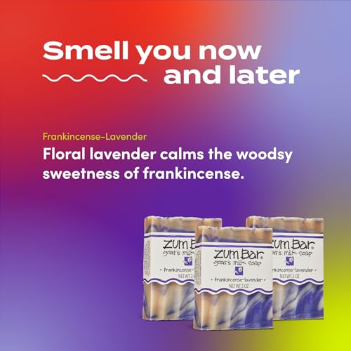Goat's Milk Soap Bar with Frankincense & Lavender - 3 oz Pack of 6