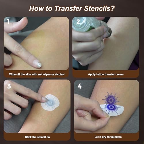 Portable Bluetooth Tattoo Stencil Printer with Thermal Transfer Technology - Black
