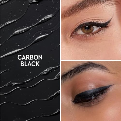 Waterproof Matte Black Eyeliner Pen - Smudge-Proof, 24-Hour, Vegan, Precise Tip