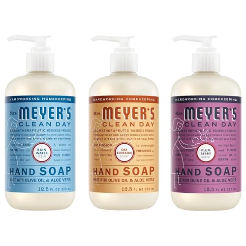 Liquid Hand Soap Variety Pack - Rain Water, Oat Blossom & Plum Berry - 12.5 fl oz (3 Pack)