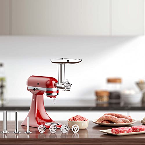 White Meat Grinder & Slicer Attachments for KitchenAid - Cofun