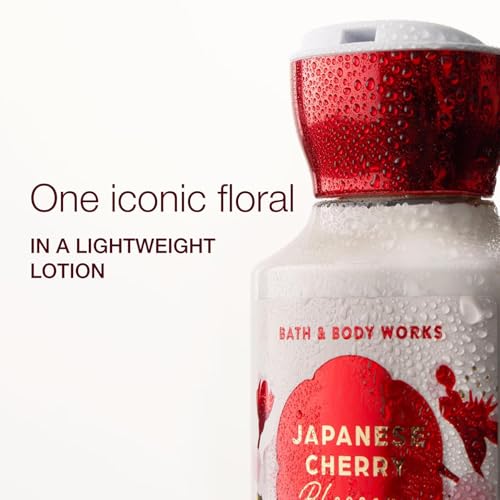 Bath & Body Works Japanese Cherry Blossom Body Lotion 8 fl oz Pack of 2 - Lightweight Moisturizer with Shea & Coconut Oil