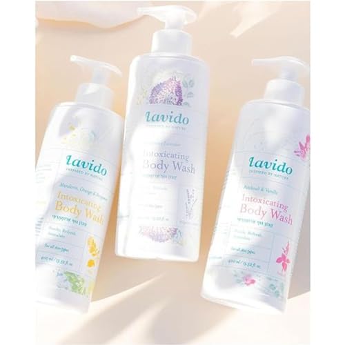 Lavido Body Wash for Women & Men - Patchouli & Vanilla Shower Gel 13.5 oz - Variations Include Patchouli
