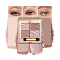 Nude Eyeshadow Palette, Matte & Shimmer Soft Neutral Shades, Purple Khaki Brown Caramel Latte Champagne Pearl Tones, Smooth Blendable Fine Shimmer, Long-Lasting Pigmented Eye Makeup for Daily Wear-A06