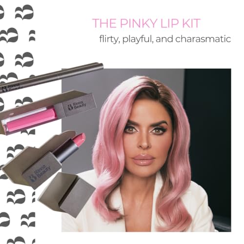 All-in-One Lip Kit Pinky - Lipstick, Gloss, & Liner - Vegan & Long-Lasting