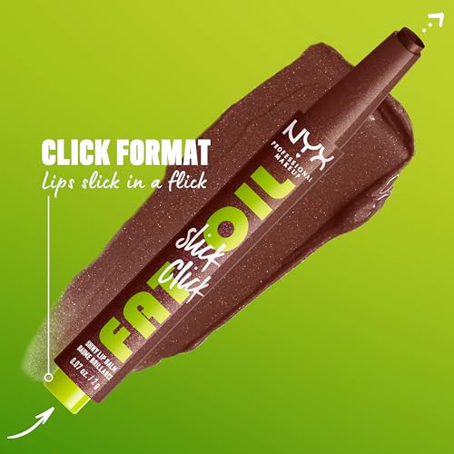 NYX Professional Makeup Fat Oil Slick Lip Balm Pack of 2 - Vegan, Hydrating, Buildable, 0.07 oz