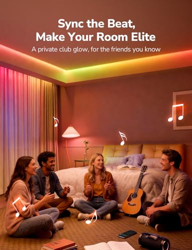 Lepro S1 100ft AI Smart LED Strip Lights with IC, WiFi Compatible, 2 Rolls of 50ft