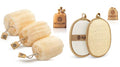 Natural Egyptian Shower Loofah Sponge & Pad Bundle for Exfoliating Skin