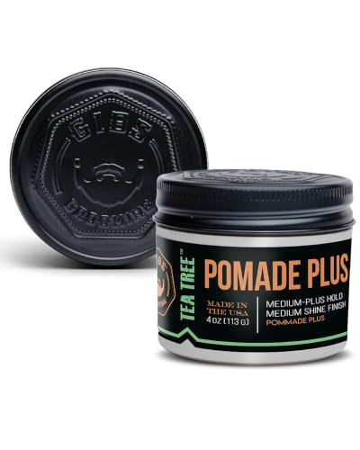 Men's Tea Tree Hair Pomade - Medium Plus Hold, Medium Shine, 4 oz