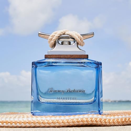 Tommy Bahama Maritime Eau de Cologne for Men 2.5 Fl Oz - Fresh & Warm Scent with Bergamot Jasmine Sandalwood
