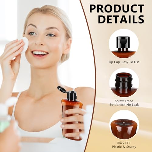 Domensi 36-Pack Travel 3.4oz Plastic Lotion Bottles - Leakproof & Reusable
