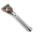 Flex Ball Handle Shaving Razor ? All Chrome Long Handle Razor with Flex Pivot Technology & Diamond Knurled Grip for Men¡¯s Precision Shaving