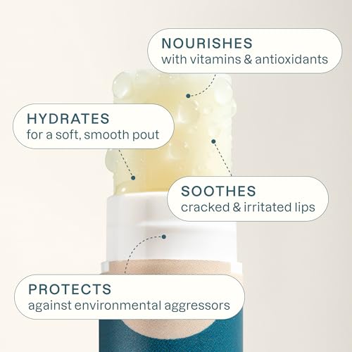 Cliganic Organic Lip Balm Set - 6 Tropical Flavors - 100% Natural Moisturizer for Cracked & Dry Lips (Pack of 2)