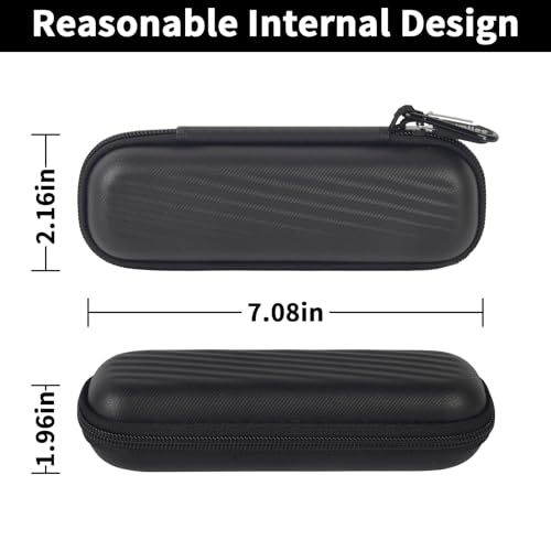 casmilee Case for Unisex Pubic & Personal Body Groomer & Trimmer QP1924, Also Fits for Gillette for Fusion5 Men¡¯s Electric Shavers, Body Comb, Blade, USB Charging Cable Bag - Black (Box Only)