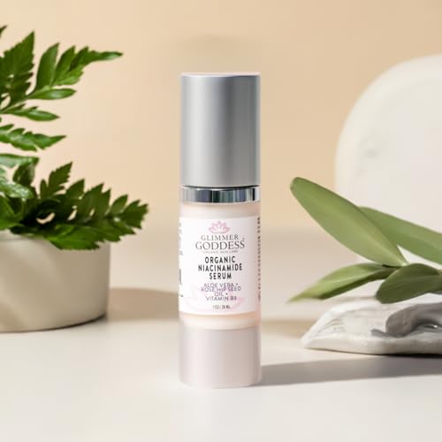 Glimmer Goddess Organic Niacinamide Face Serum for Pore Reduction - 1oz
