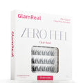 Self Adhesive Press On Lashes 10-14mm, Pop-On Glueless Lash Clusters, Volumizing ULTRA-THIN Invisible Band Lashes, Reusable No Residue 36 Clusters, Beginner Friendly Kit by GlamReal (Florescent)