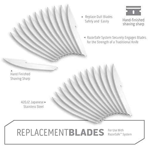 Outdoor Edge 5.0" RazorSafe Replacement Boning & Fillet Blade Pack - 24 Pieces, Value Version