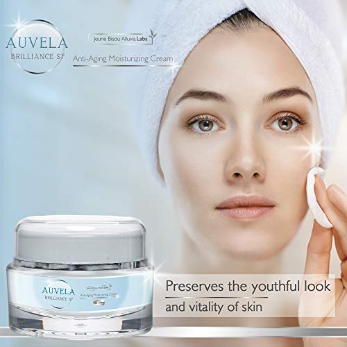 Jeune Bisou Alluvia Labs Auvela Brilliance SF Anti-Aging Wrinkle Cream - Moisturizer & Skin Protector