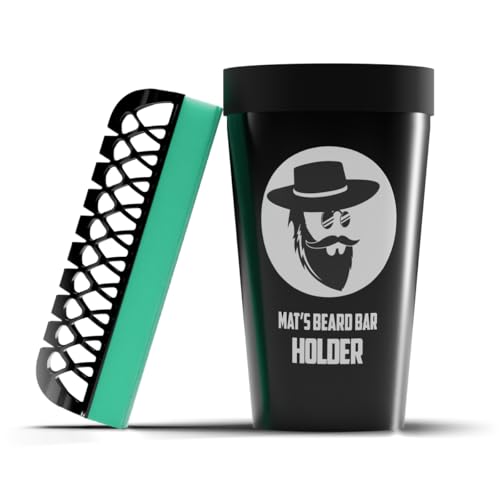 Beard Trimming Cleanup Mat with Holder - Flexible Sink & Counter Organizer