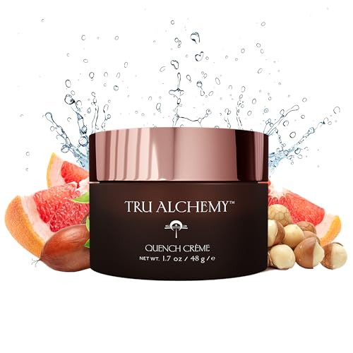 Tru Alchemy Quench Cr?me Daily Facial Moisturizer | Hyaluronic Acid, Vitamin C, & Bakuchiol (better than Retinol) | Daily Firming Skin Moisturizer Face Cream for Women | 1.7 fl oz/48 g