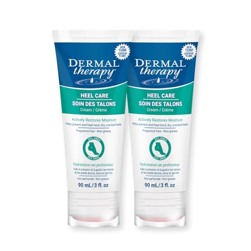 Dermal Therapy Heel Care Cream - Moisturizing Treatment that Repairs and Heals Dry, Rough, Cracked Heels and Feet (3 oz / 90g) - Pack of 2