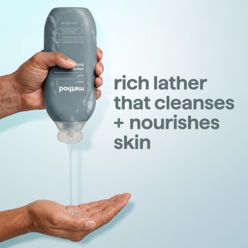 Men’s Body Wash Set - Sea + Surf Scent, 3 Pack, 18 Fl Oz Each - Gentle & Moisturizing